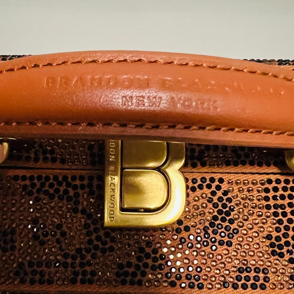 NEW BRANDON BLACKWOOD KENDRICK TRUNK IN CRYSTAL LEOPARD - Picture 13 of 16